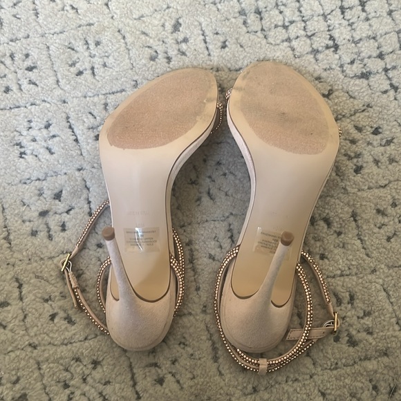 Steve Madden Gold Strappy Heels - Picture 4 of 5